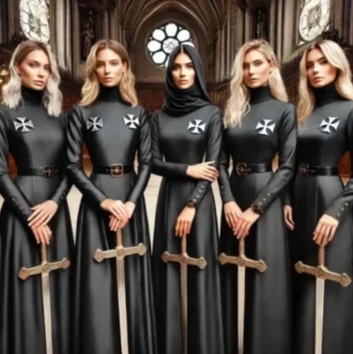 Templar ladies with sword
